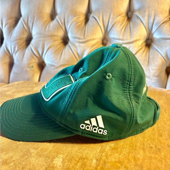 Adidas Miami Hurricanes Hat Official NCAA University of Miami Players Gear - Picture 2 of 5